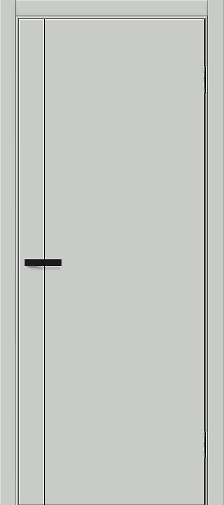 Межкомнатная дверь BRAVO Браво-0.10 П Grey Silk ПЭТ