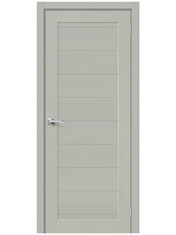 Межкомнатная дверь BRAVO Браво-21 Grey Wood Экошпон