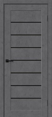 Межкомнатная дверь BRAVO Браво-22 Slate Art/Black Shine Экошпон