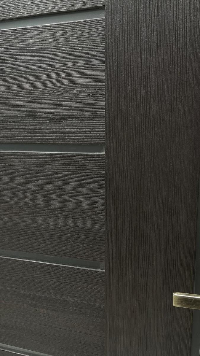 Межкомнатная дверь BRAVO Браво-29 Wenge Melinga/Magic Fog Экошпон стекло Magic Fog