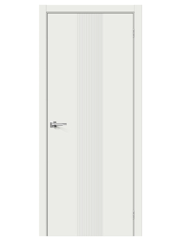 Межкомнатная дверь BRAVO Граффити-21 Super White Винил