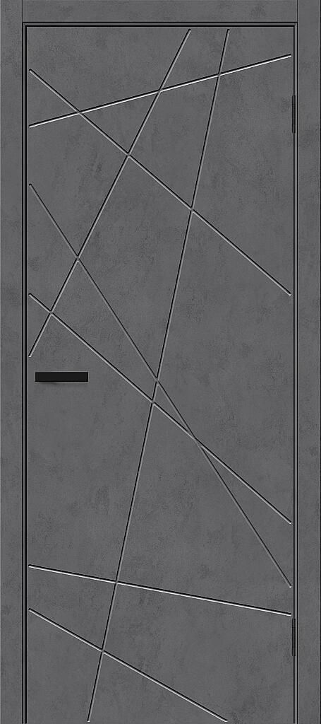 Межкомнатная дверь BRAVO Граффити-5.Д Slate Art Экошпон