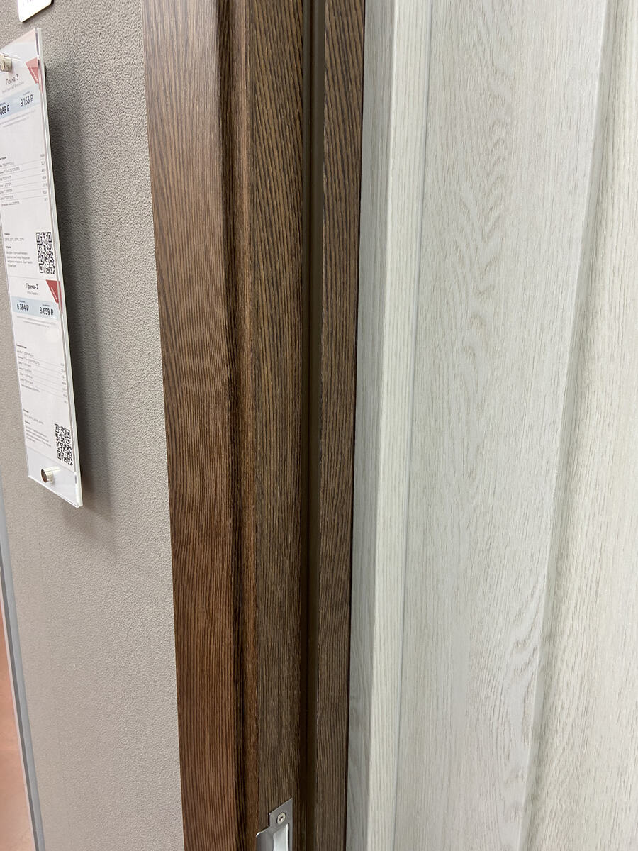 Межкомнатная дверь BRAVO Прима-3 Brown&nbsp;Dreamline Экошпон стекло White Сrystal