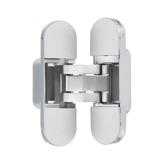 Петля скрытая с 3D регулировкой  110x30-3D-M.CHROME (матовый хром, с металлическими накладками)