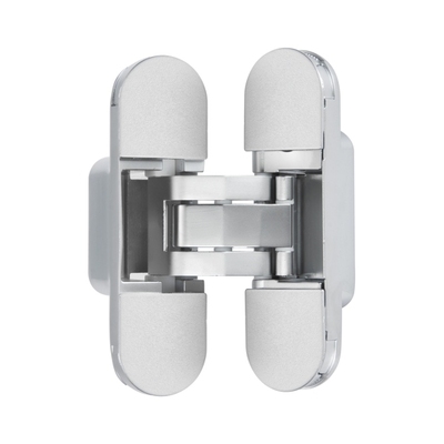 Петля скрытая с 3D регулировкой  110x30-3D-M.CHROME (матовый хром, с металлическими накладками)