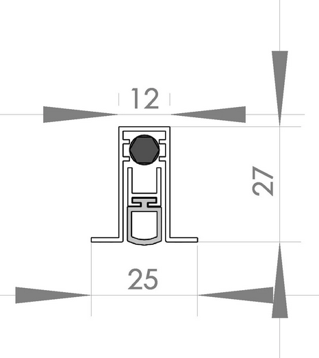 Порог автоматический SD 1225 Premium L-630мм