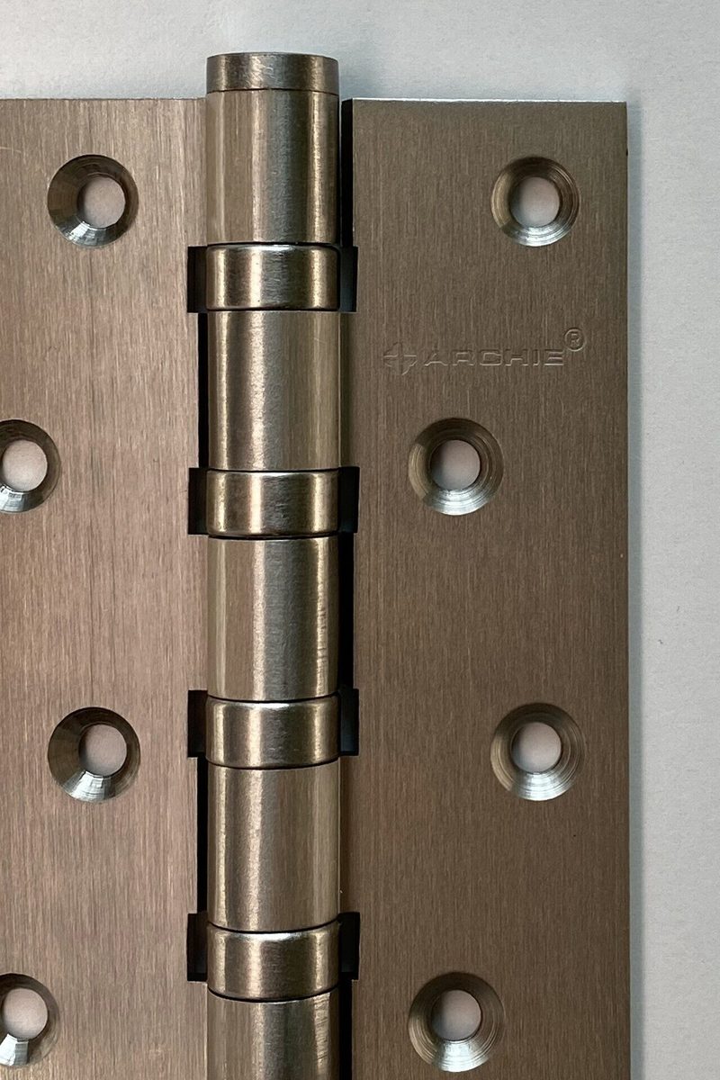 Универсальная петля врезная латунная A010-C 100X70X3-4BB-1HH (никель)