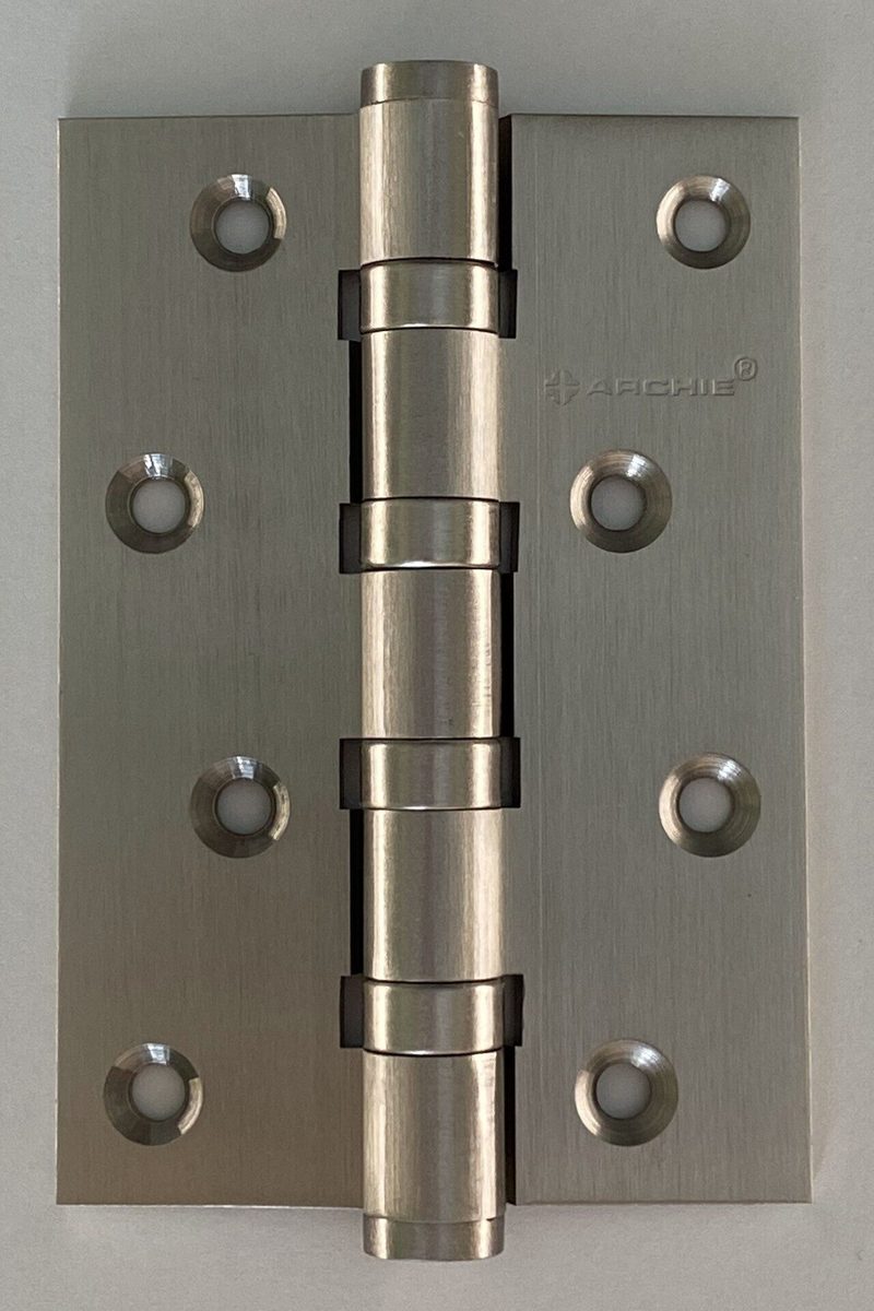 Универсальная петля врезная латунная A010-C 100X70X3-4BB-1HH (никель)