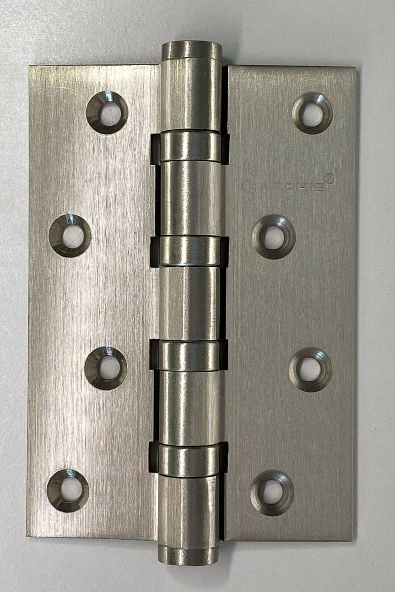 Универсальная петля врезная латунная A010-C 100X70X3-4BB-1HH (никель)