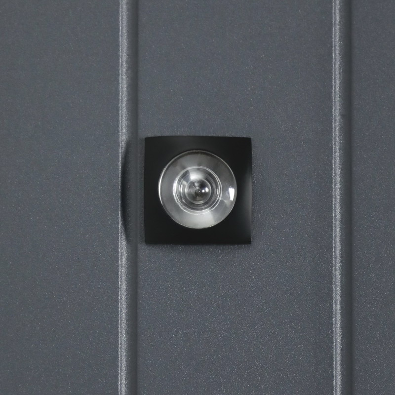 Входная дверь АСД "Forest" (биометрический замок Smart lock R06) Муар чёрный/Чёрный