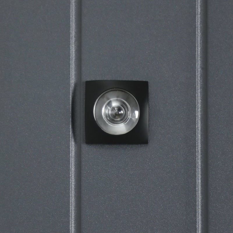 Входная дверь АСД "Forest" (биометрический замок Smart Lock Y12) Муар чёрный/Чёрный