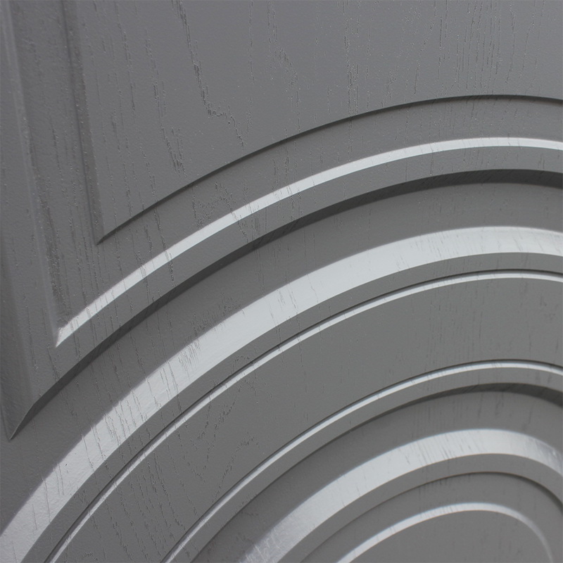 Входная дверь АСД "Мира" Муар серый/Белый матовый