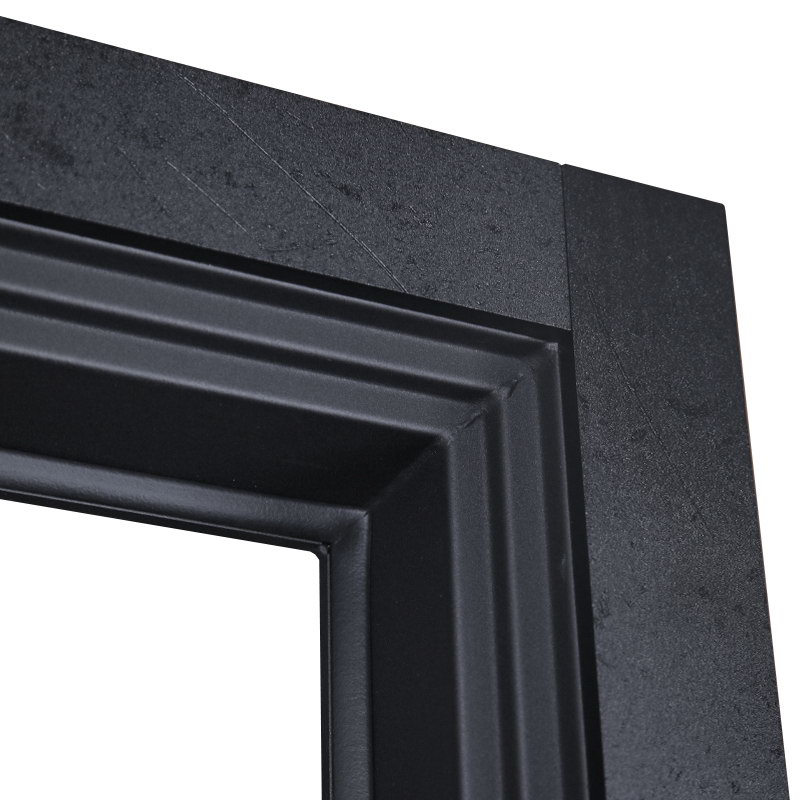 Входная дверь АСД "Тунис" Муар черный/Силк сноу