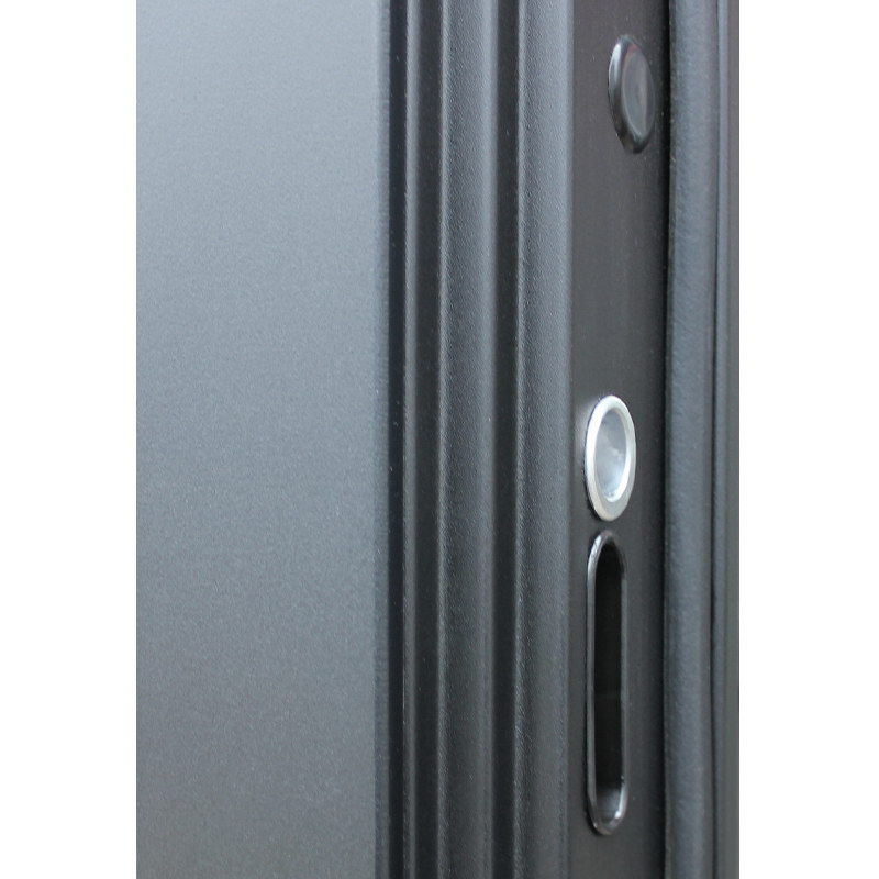 Входная дверь АСД "Velvet" (биометрический замок Smart lock R06) Муар черный/Капучино