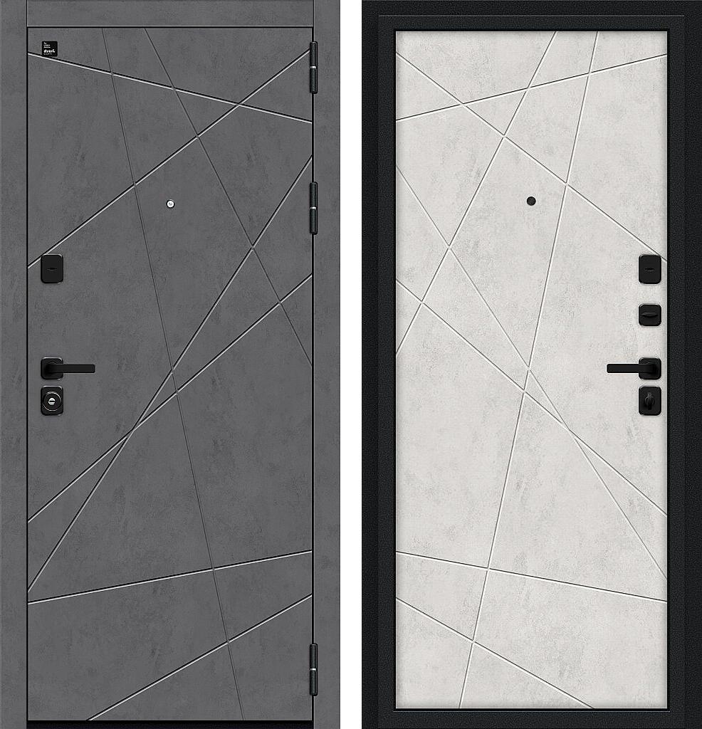 Входная дверь BRAVO Граффити-5/SBlack Slate Art/Look Art/Букле черное