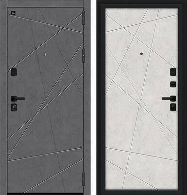 Входная дверь BRAVO Граффити-5/SBlack Slate Art/Look Art/Букле черное