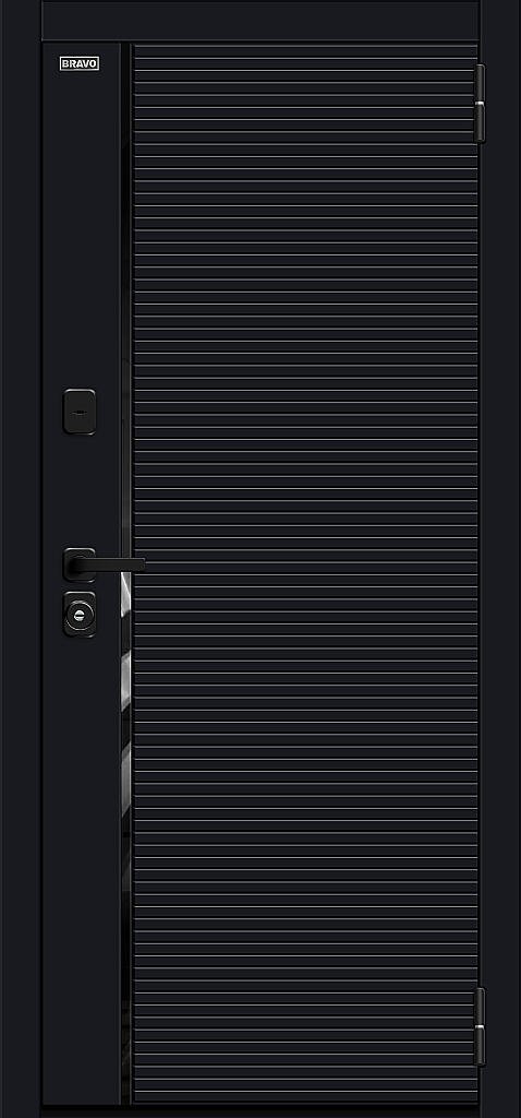 Входная дверь BRAVO Лайнер/SBlack Black Shell/White Silk