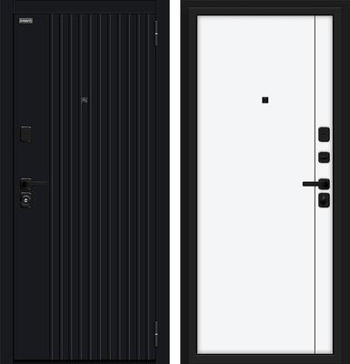 Входная дверь Двери Браво Джентл/SBlack Black Shell/White Silk