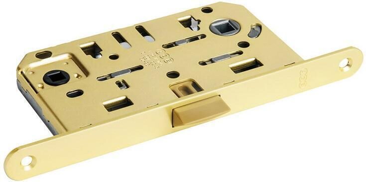 Защёлка сантехническая с пластиковым язычком MEDIANA EVOLUTION (матовое золото) B011025023